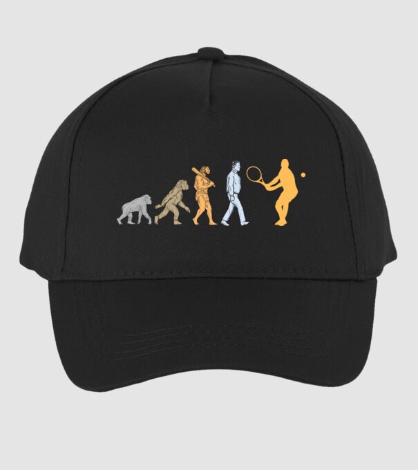 Tennis evolution model negru pe tricou
