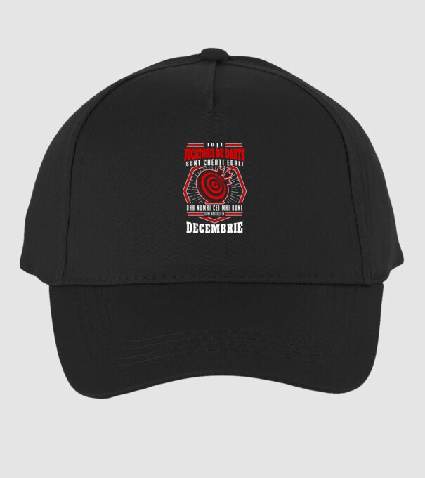 Toți jucătorii de darts sunt creați egali, dar numai cei mai buni sunt născuți în decembrie. model negru pe tricou