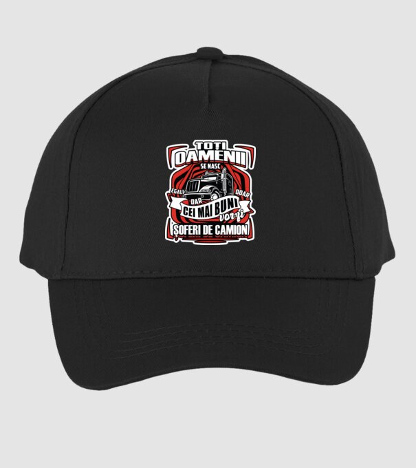 Toți oamenii șoferi de camion model negru pe tricou