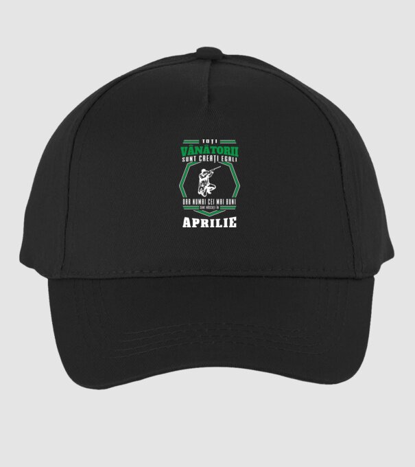 Toți vânătorii sunt creați egali, dar numai cei mai buni sunt născuți în aprilie model negru pe tricou