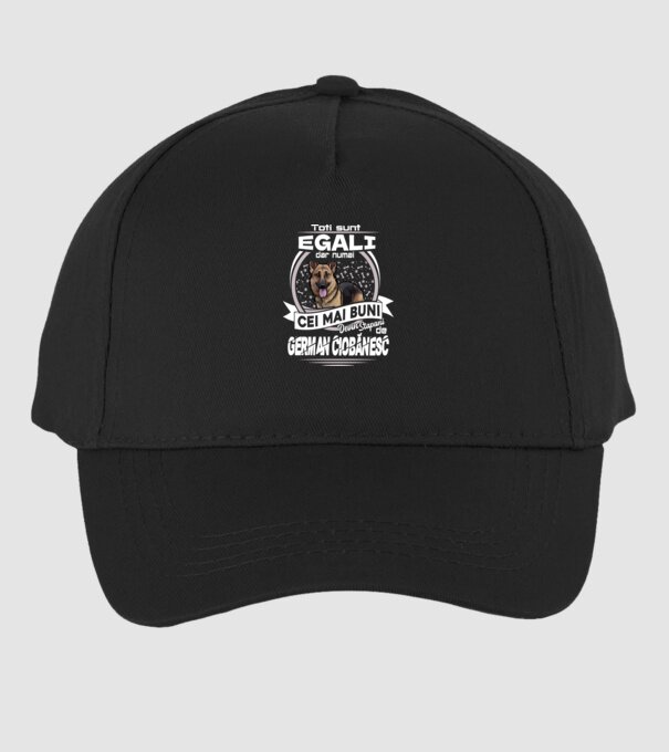 Toți sunt egali, dar numai cei mai buni devin stăpâni de ciobănesc german lght model negru pe tricou