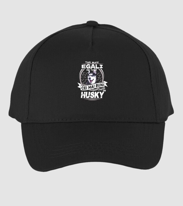 Toți sunt egali, dar numai cei mai buni devin stăpâni de husky lght model negru pe tricou