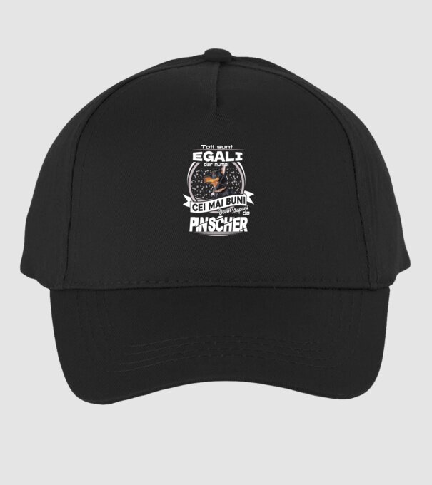 Toți sunt egali, dar numai cei mai buni devin stăpâni de pinscher lght model negru pe tricou