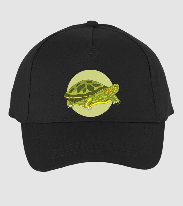 Turtle model negru pe tricou