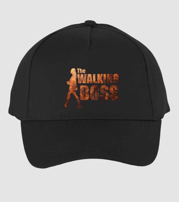 Walking bos model negru pe tricou