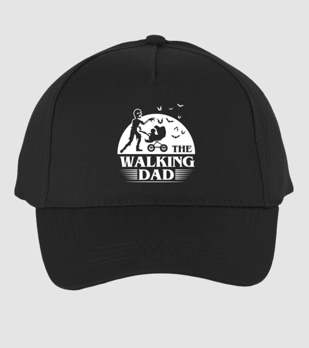 Walking dad model negru pe tricou