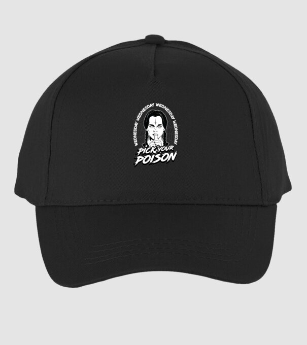 WEDNESDAY Pick your poison model negru pe tricou