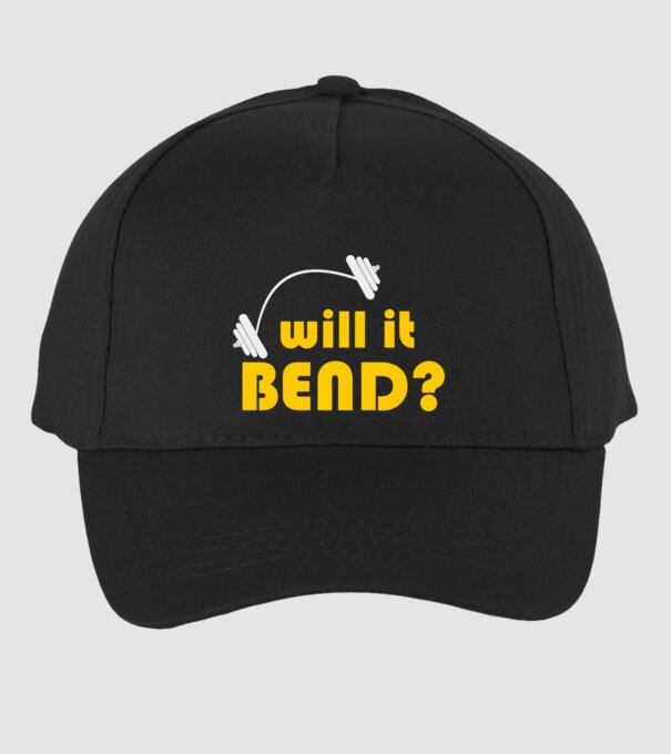 Will it bend model negru pe tricou