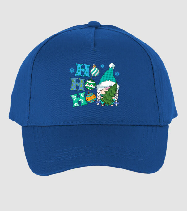Ho-ho-ho gnome model albastru regal pe tricou