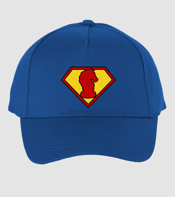 SuperChess cal de șah model albastru regal pe tricou