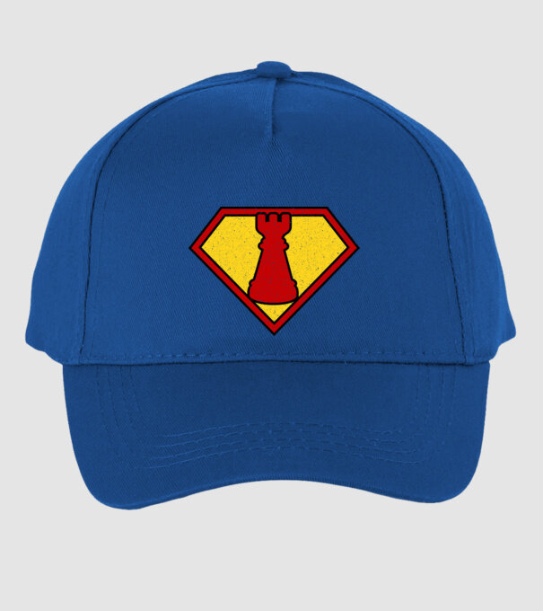 SuperChess turnul de sah model albastru regal pe tricou
