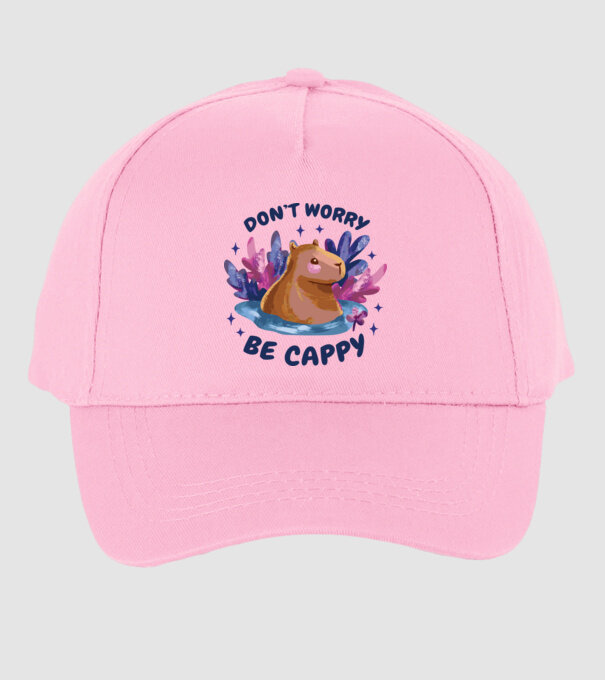 Don't worry be Cappy - capibară model roz deschis pe tricou