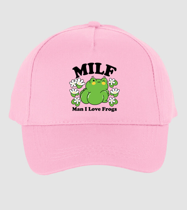MILF man i love frogs model roz deschis pe tricou