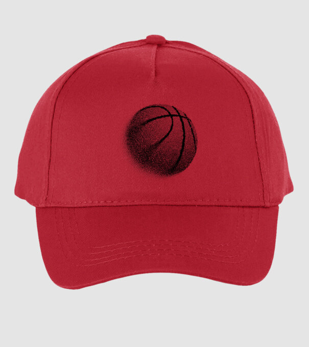 Basketball model roșu pe tricou