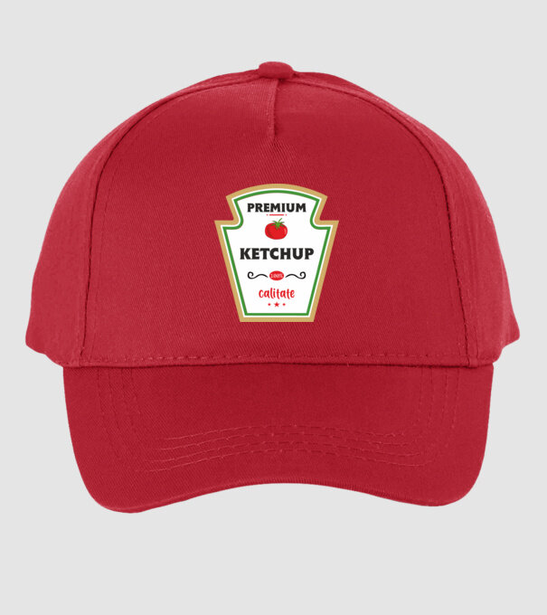 ketchup premium - calitate model roșu pe tricou