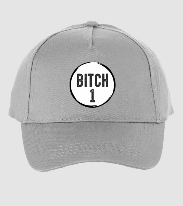 BITCH 1 model gri pe tricou