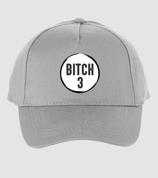 BITCH 3 model gri pe tricou