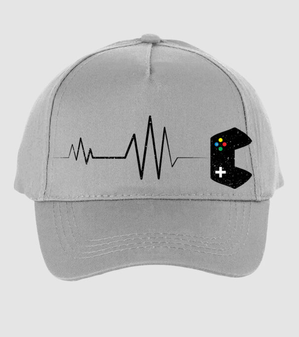 Gamer Ritm cardiac model gri pe tricou