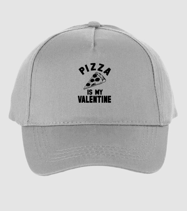 Pizza is valentine model gri pe tricou