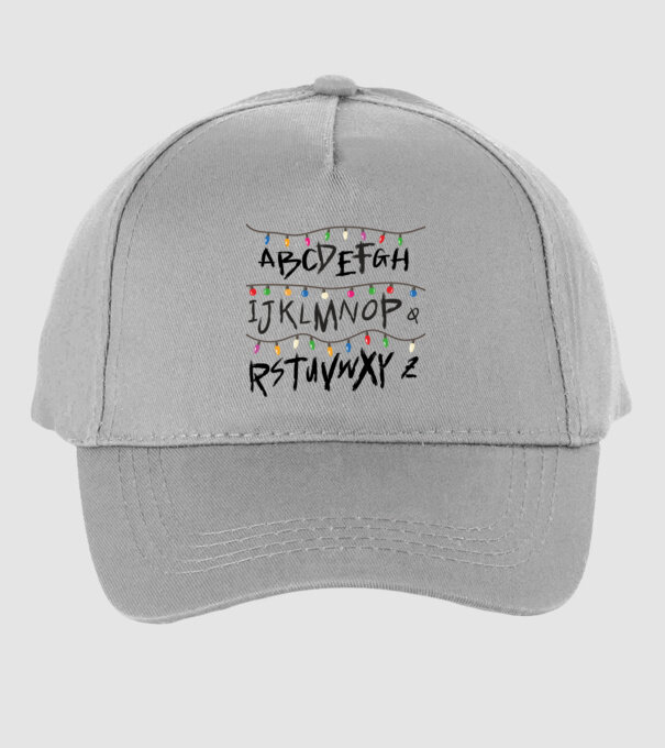 abcdef stanger things model gri pe tricou