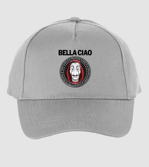 bella ciao stroke model gri pe tricou