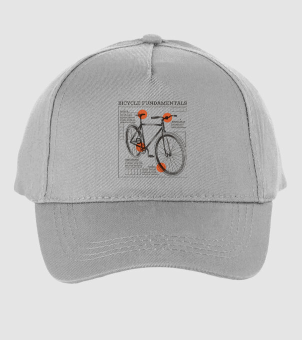 Bicycle fundamentals model gri pe tricou