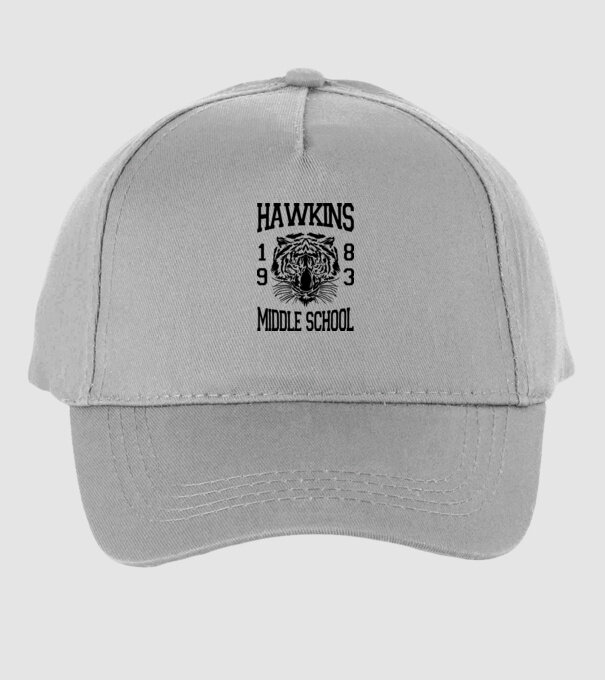 hawkins middle school 83 model gri pe tricou