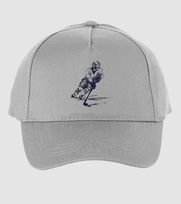 Hockey player model gri pe tricou