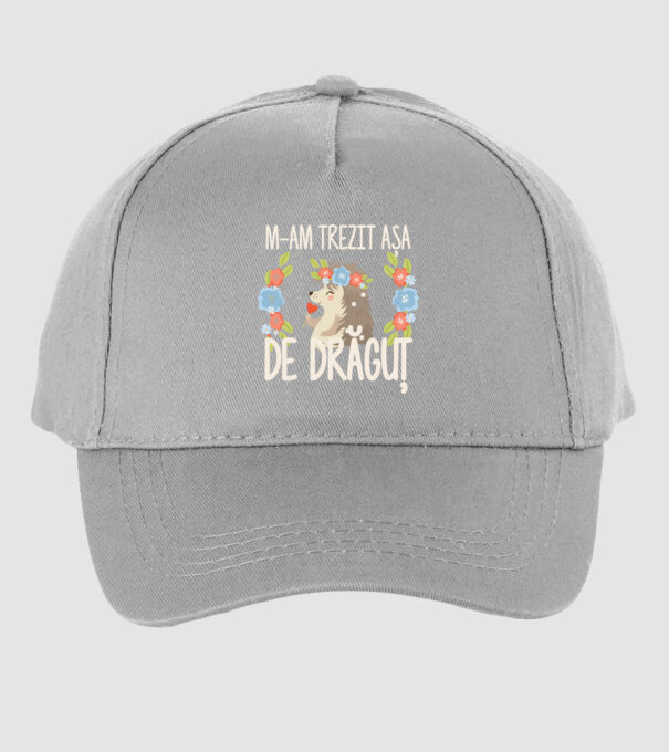 M-am trezit așa de drăguț model gri pe tricou
