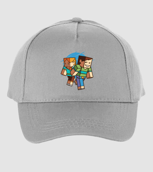 Minecraft model gri pe tricou