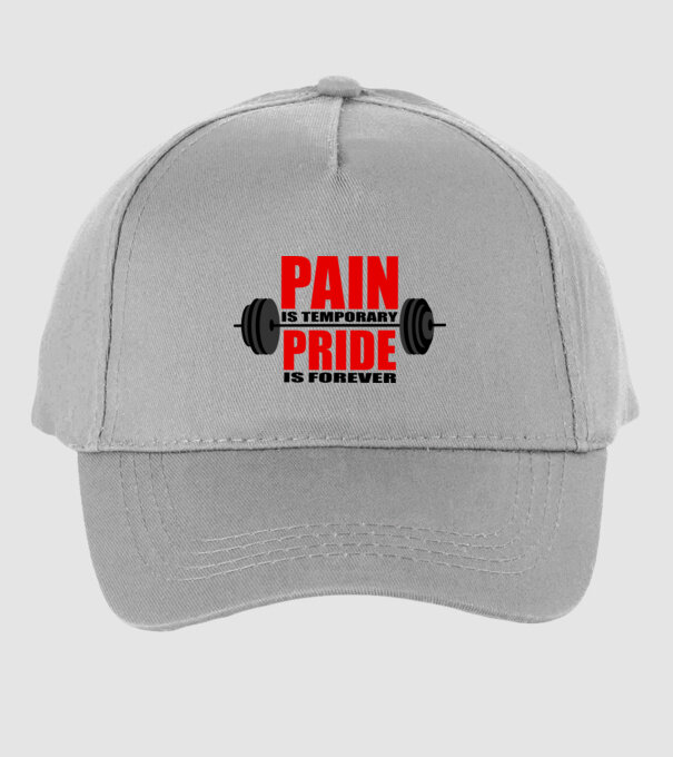 Pain is temporary model gri pe tricou