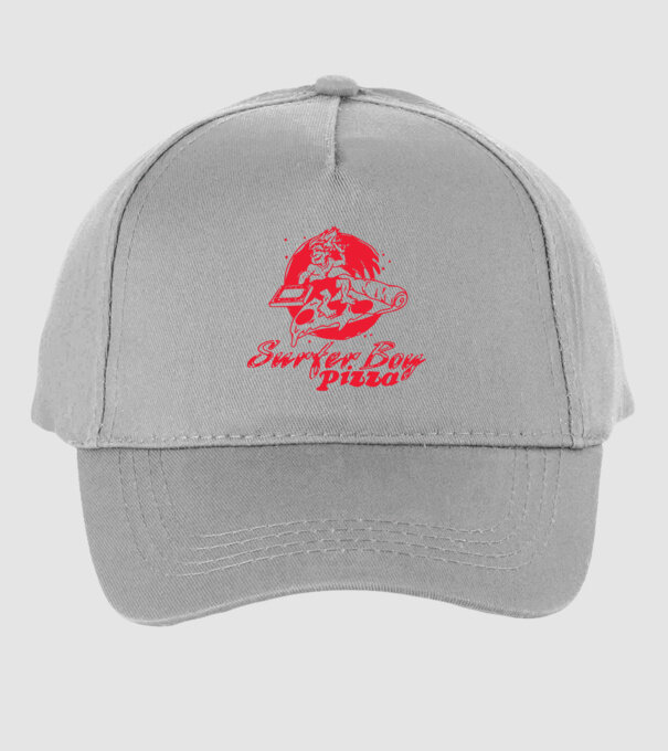 surfer boy pizza stranger things model gri pe tricou