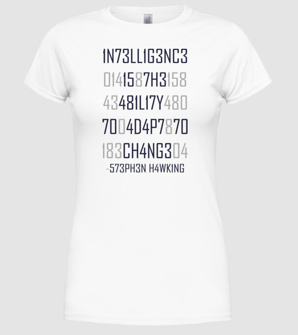 5Z3PH3N H4WK1NG model alb pe tricou