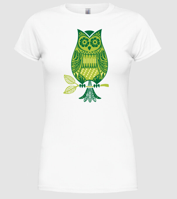 BUFNIȚĂ model alb pe tricou