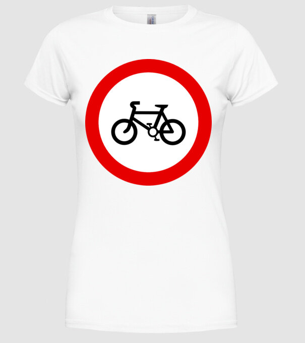 Pistă pentru Biciclete model alb pe tricou