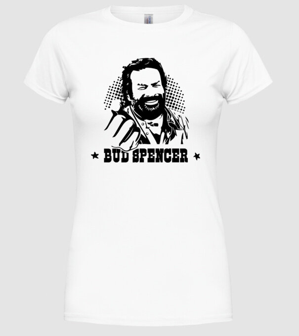 Bud Spencer model alb pe tricou