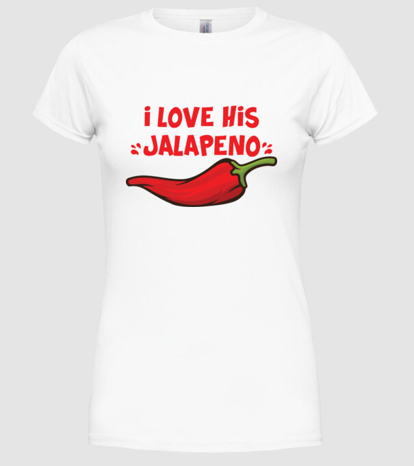 Couple JALAPENO model alb pe tricou
