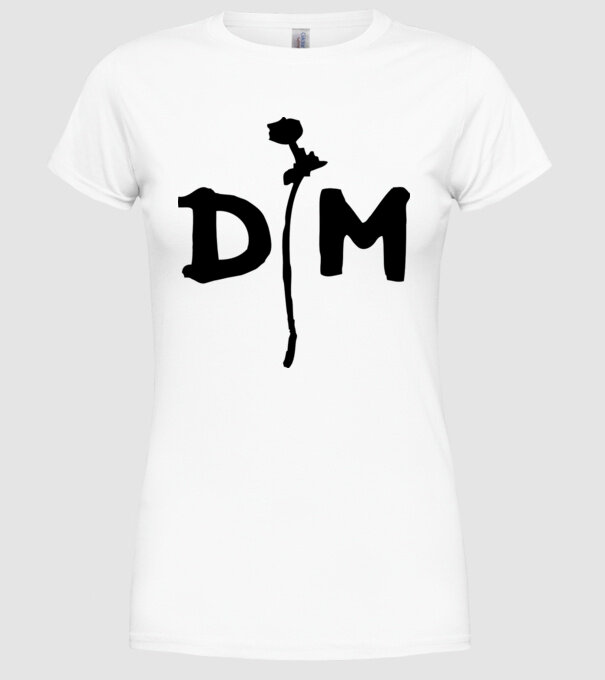 Depeche Mode model alb pe tricou