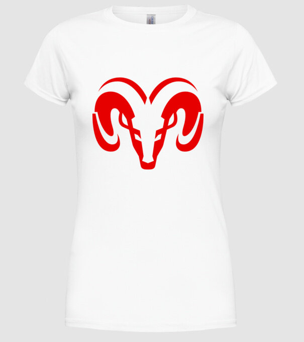 Dodge 1 model alb pe tricou
