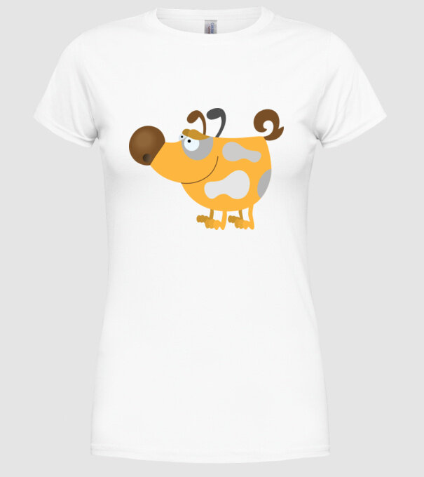 model alb pe tricou