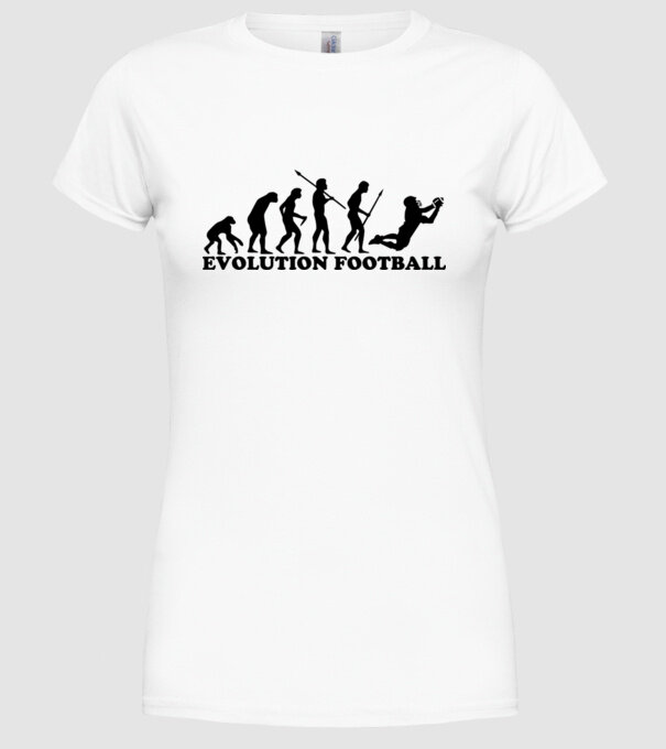 Evolution of football model alb pe tricou