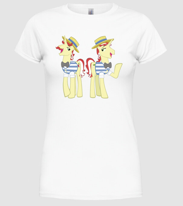 Flim Flam Brothers model alb pe tricou