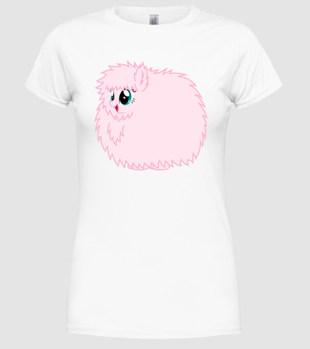 Fluffle Puff model alb pe tricou