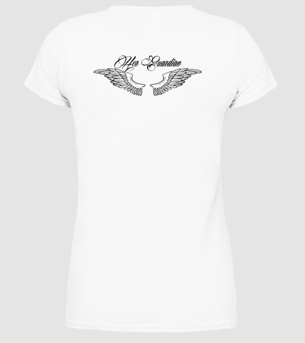 Her Guardian 2 model alb pe tricou