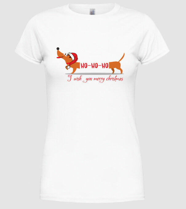 HoHoHo model alb pe tricou