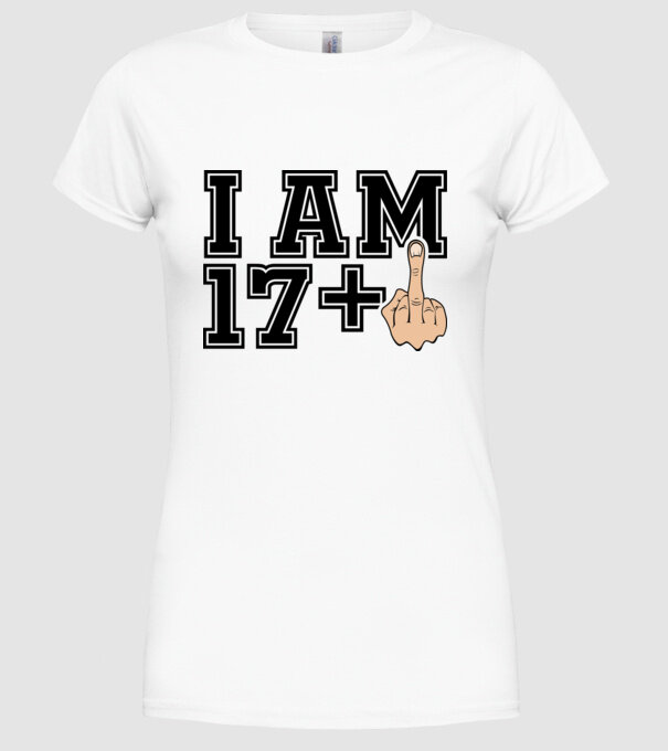 Funny Birthday I am 18 model alb pe tricou