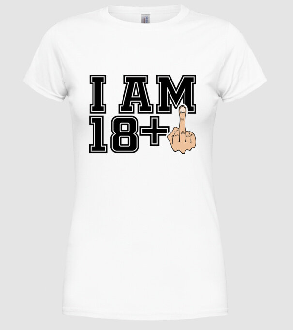 Funny Birthday I am 19 model alb pe tricou