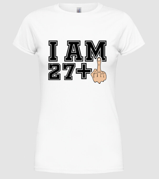 Funny Birthday I am 28 model alb pe tricou