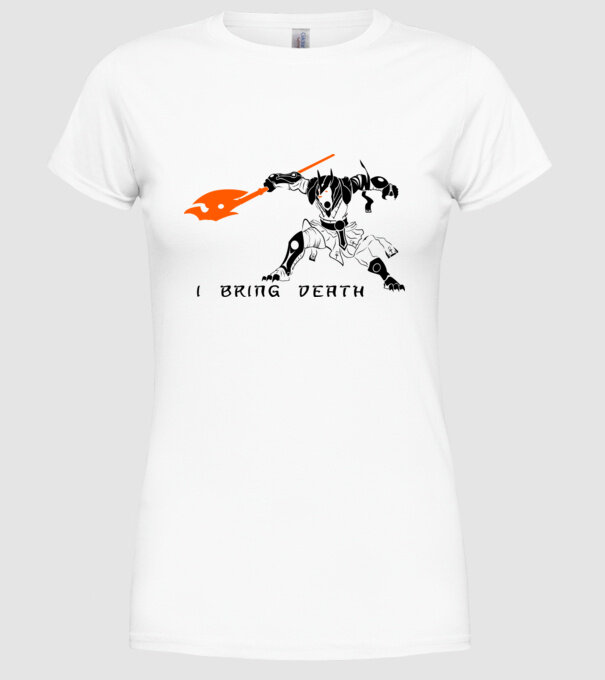 I bring death model alb pe tricou