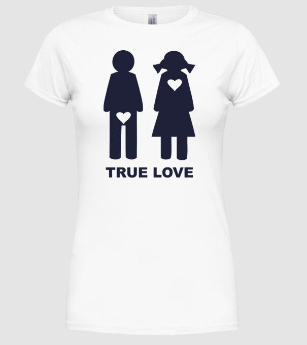 Dragoste Adevărată model alb pe tricou